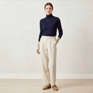 Banana Republic "Harrison" Wide-Leg Pleated Trousers - Size 6